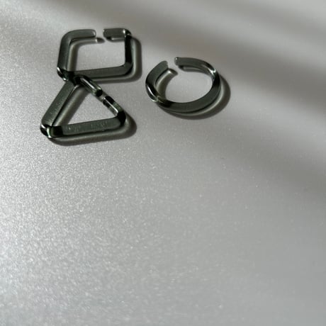 _cthruit／ear cuff(S) square／CLEAR