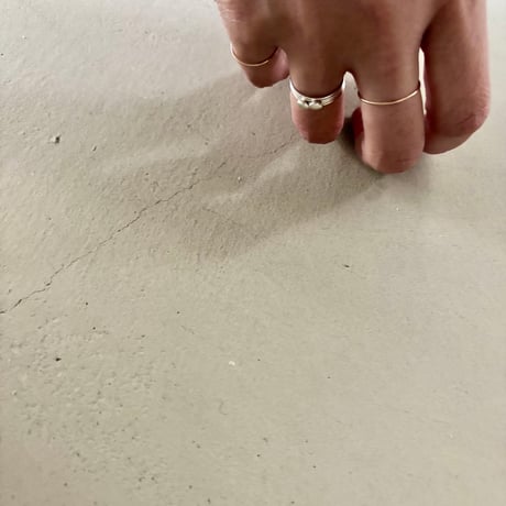rond／φ0.8mm DROPLET RING／SILVER