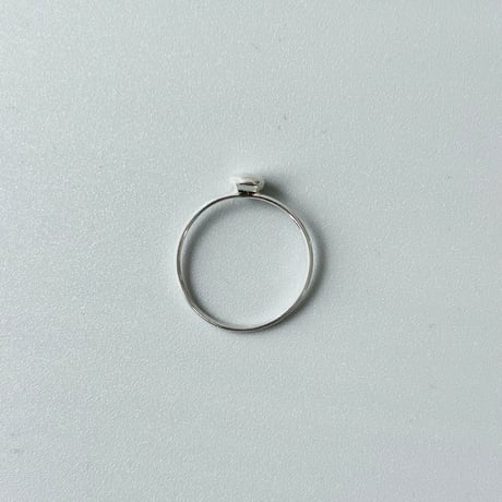rond／φ0.8mm DROPLET RING／SILVER