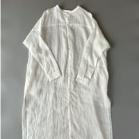 WONDER FULL LIFE STANDARD ／ramie NOBLE LONG SHIRTS／white
