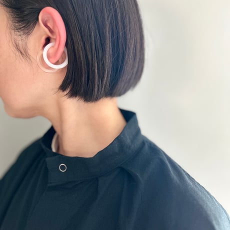_cthruit／ear cuff(S) square／CLEAR