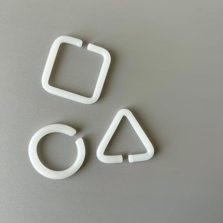_cthruit／ear cuff(S) circle／WHITE