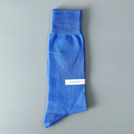 KIMURA`／COTTON SOCKS／BLUE CHALK／22-24㎝