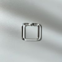 _cthruit／ear cuff(S) square／CLEAR
