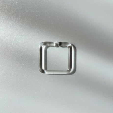 _cthruit／ear cuff(S) square／CLEAR