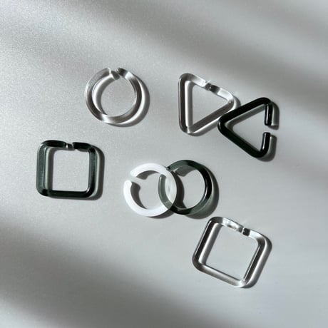 _cthruit／ear cuff(S) circle／CLEAR