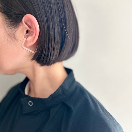 _cthruit／ear cuff(S) square／CLEAR
