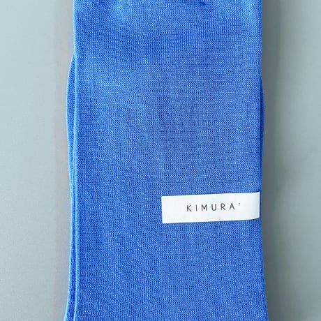 KIMURA`／COTTON SOCKS／BLUE CHALK／22-24㎝