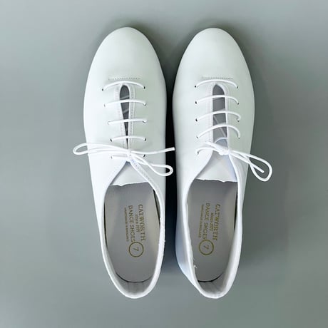 CATWORTH／JAZZ SHOE／CALF LEATHER WHITE