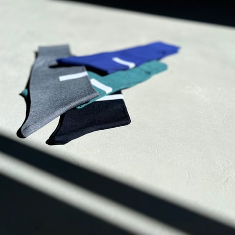 KIMURA`／COTTON SOCKS／BLUE CHALK／22-24㎝