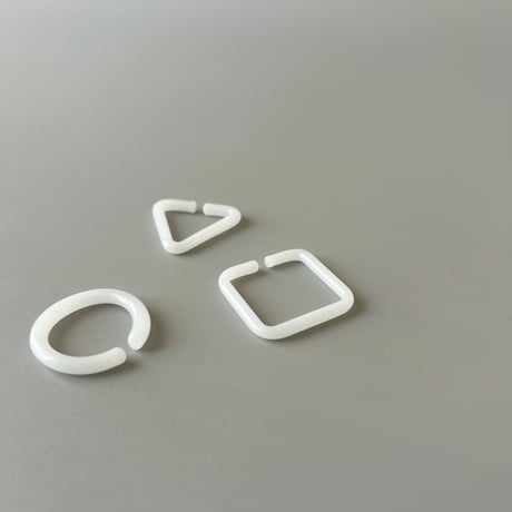 _cthruit／ear cuff(S) circle／WHITE