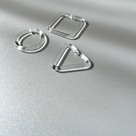 _cthruit／ear cuff(S) circle／CLEAR