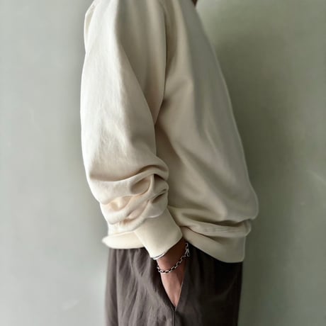 LIFiLL／COTTONY BASIC SWEAT／BLACK