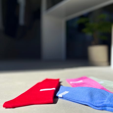 KIMURA`／COTTON SOCKS／BLUE CHALK／22-24㎝