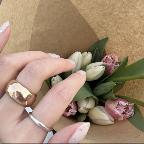 middle925ring(pinkgold)