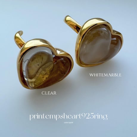 printempsheart925ring / gold