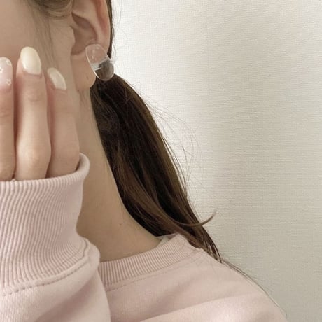 【再販なし】glass earcuff(2color)