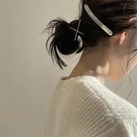 【再販なし】stickhair925silverwhitemarble