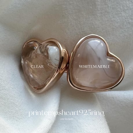 printempsheart925ring / pinkgold
