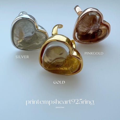 printempsheart925ring / gold