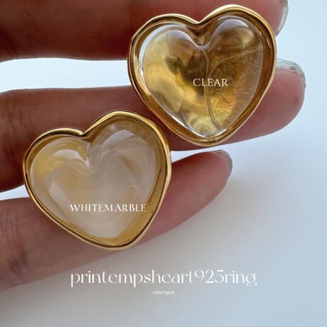 printempsheart925ring / gold
