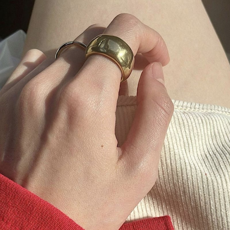 middle925ring(gold) | printemps