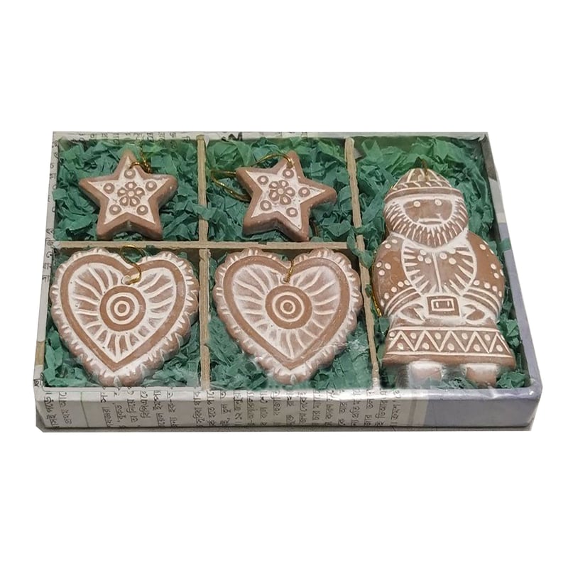 クリスマス素焼オーナメントセット | 39123 | Craftlink オンライン