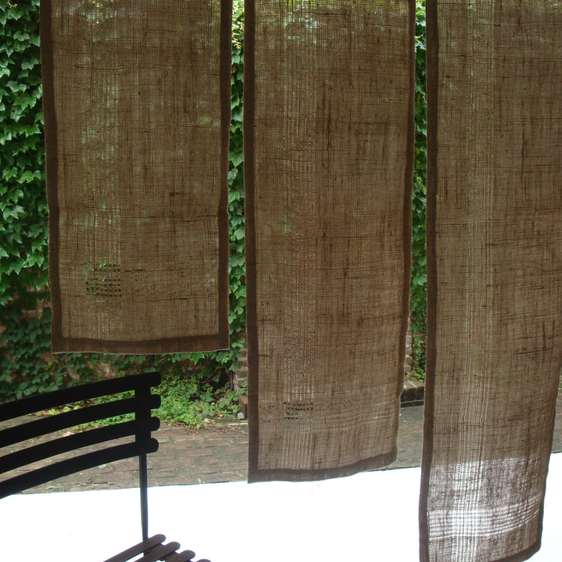 透かしのれん　ハンドメイド ジュート透かしのれん（100cm・125cm・150cm） | Craftlink