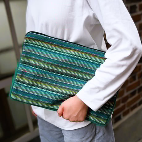 手織布のPCケース｜39150