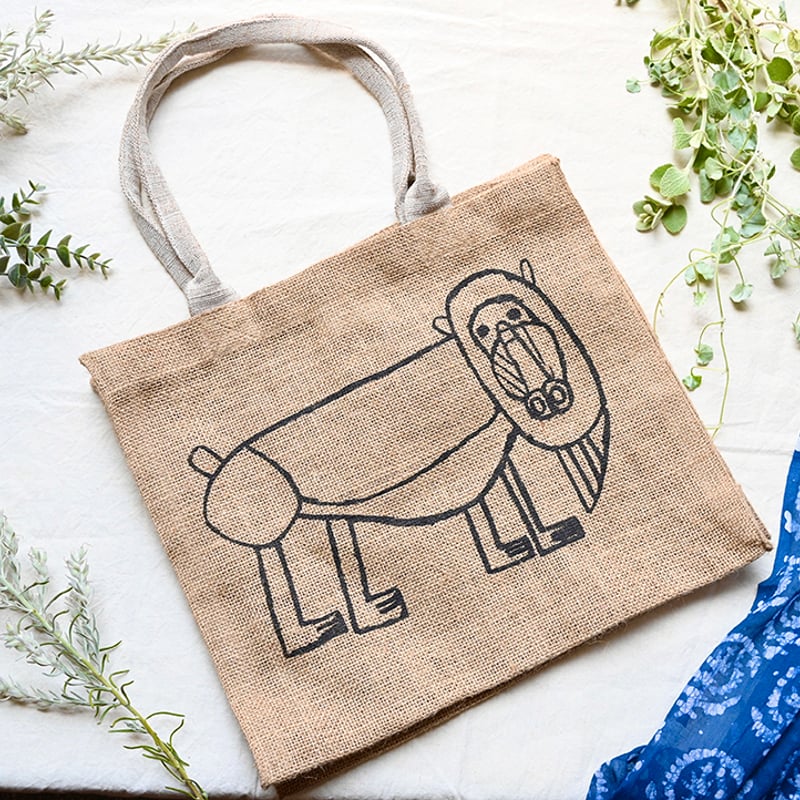 ジュートバッグ エイブルアート「マンドリル」 | 39126 | Craftlink