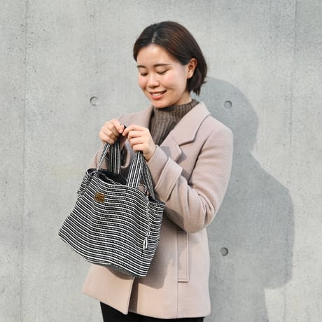 ほろほろ鳥みたいな巾着口トートバッグ | 39138