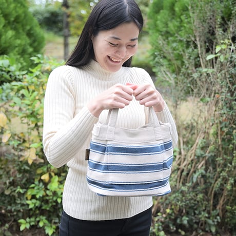 2wayバッグ　マリンボーダー  | 39115