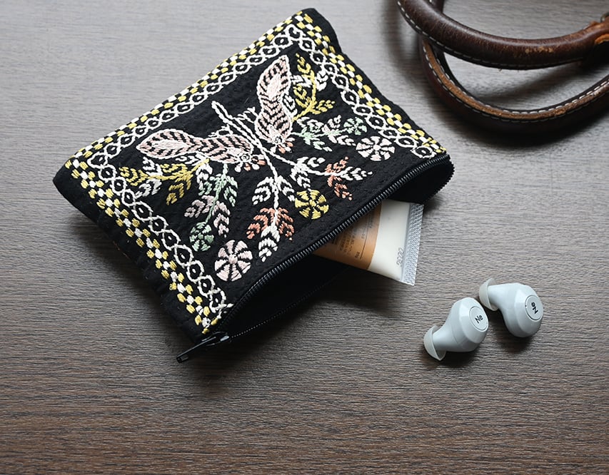 ノクシカタ　ポーチ ノクシカタポーチ付きティッシュケース 花と鳥 | 39702 | Craftlink