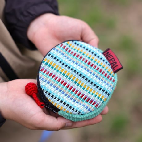 手織布の小銭入れ｜39086