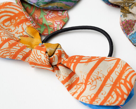 リユースサリーのリボンヘアゴム｜17114 | Craftlink オンラインショップ