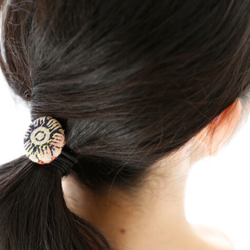 リユースサリーのボタンヘアゴム｜17115 | Craftlink オンラインショップ