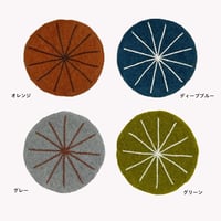 フェルト刺しゅうコースター