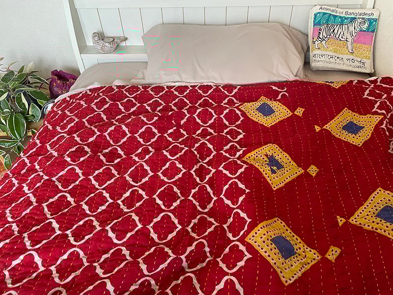 リユースサリー マルチクロス 赤系｜39099 | Craftlink