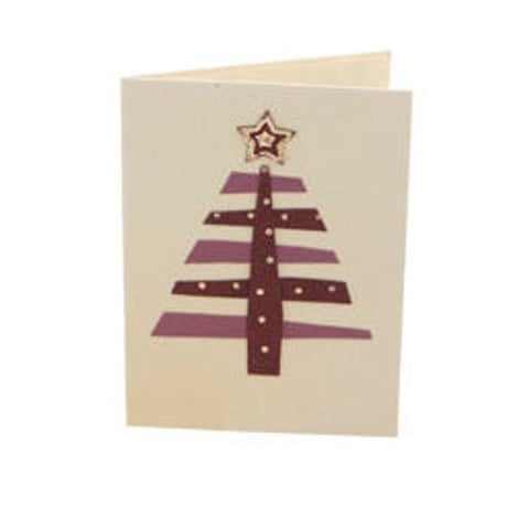 【ネコポス注文（4点まで）】クリスマスカード 　ツリー