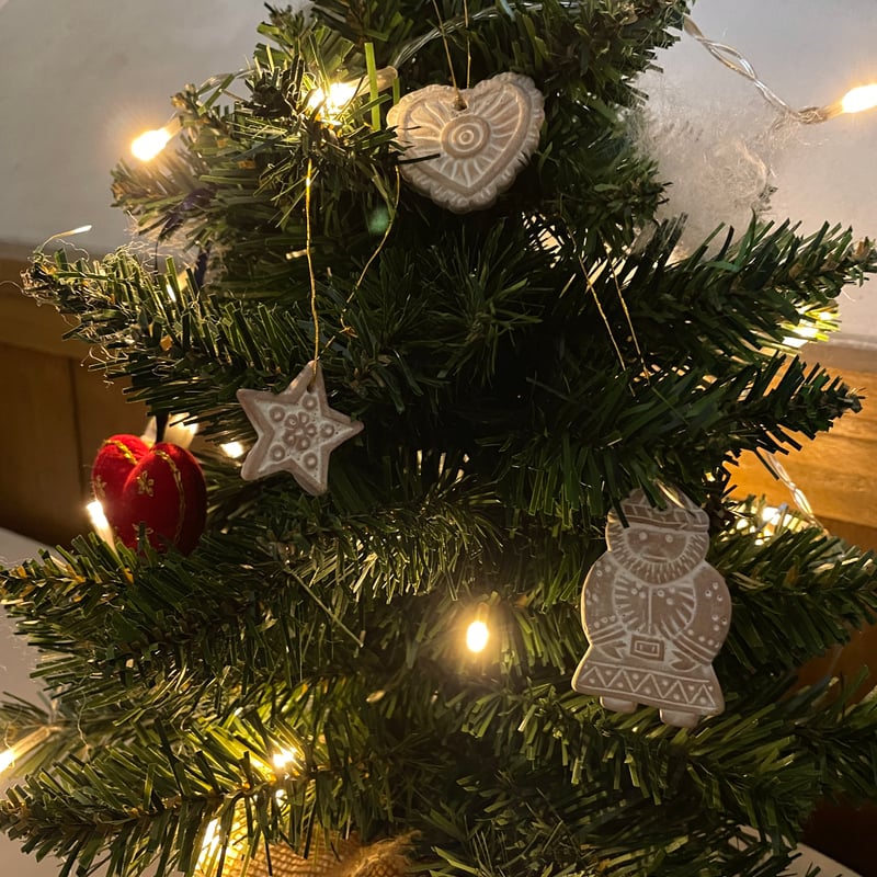 クリスマス装飾セット 陶器製 クリスマスツリー 45cm 卓上 ミニ ミニツリー プレミアム 陶器