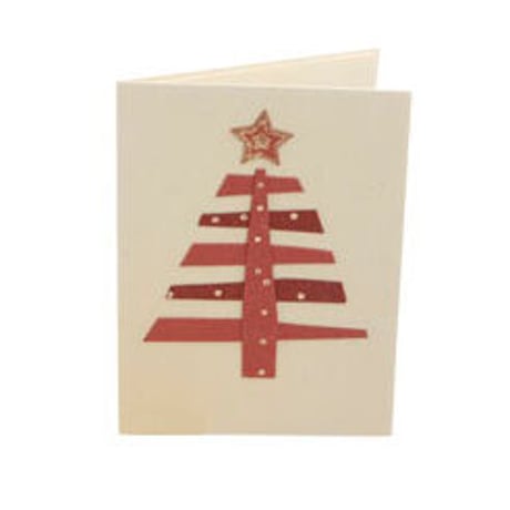 【ネコポス注文（4点まで）】クリスマスカード 　ツリー