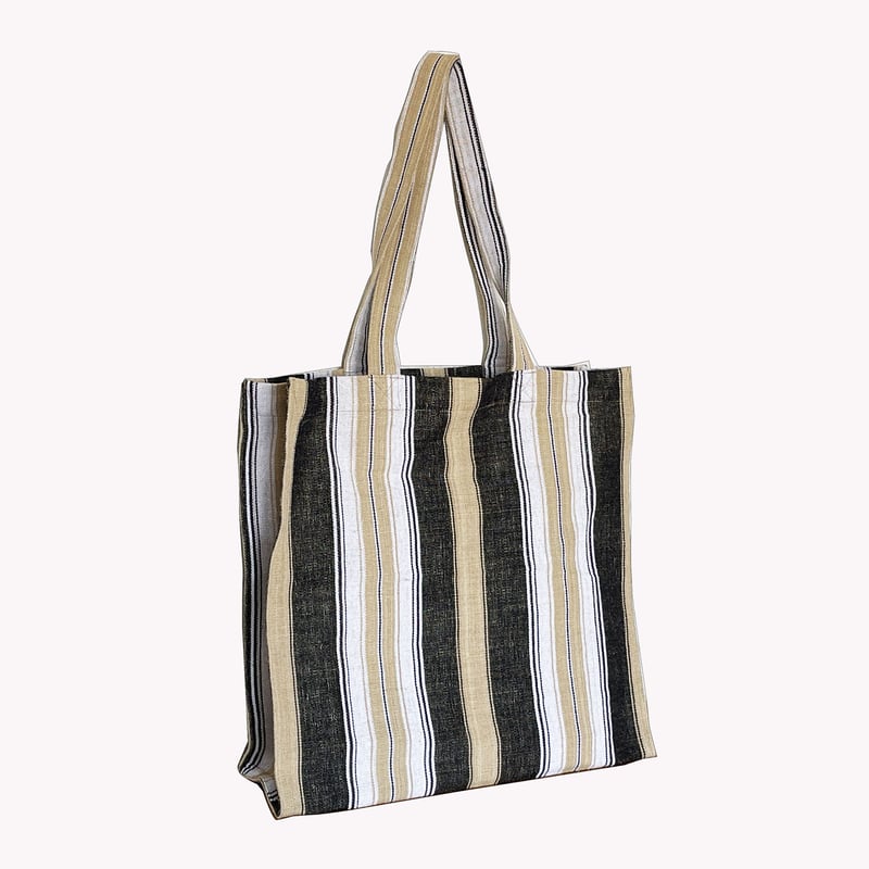 ジュートコットン ストライプトートバッグ | 39095 | Craftlink ジュートコットン ストライプトートバッグ | 39095 | Craftlink