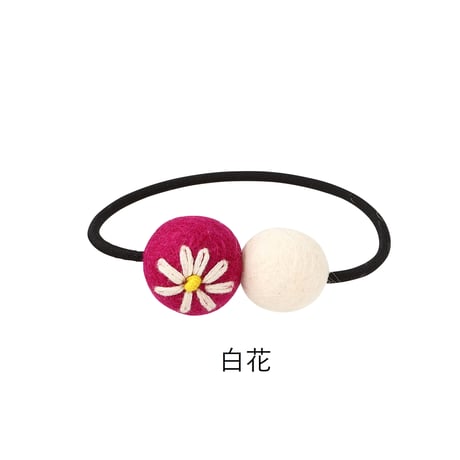 フェルトのヘアゴム