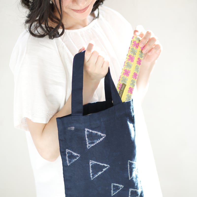 藍染めトートバッグ 三角|8348 | Craftlink オンラインショップ 藍染めトートバッグ 三角|8348 | Craftlink オンラインショップ