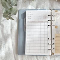 クレジットカード利用管理表（バイブルサイズ）