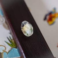 vi0004◆1個◆西ドイツヴィンテージガラスビーズ 12x8mm　ブラウンブルーホワイト