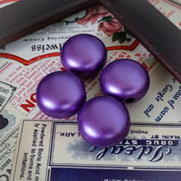 jh27◆4個◆イタリアヴィンテージビーズ21mm パープルメタリック