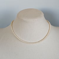 bb3U◆80年代ヴィンテージネックレス　小粒パール