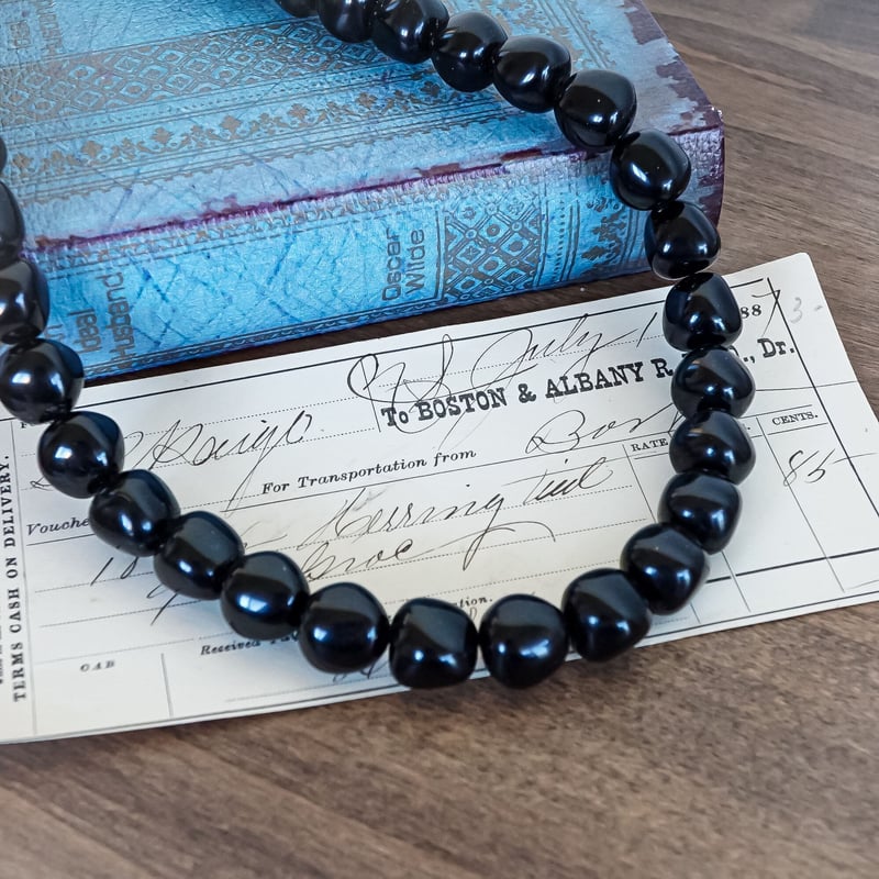 bb3R◇80年代ヴィンテージネックレス ブラック | Ortoon Beads