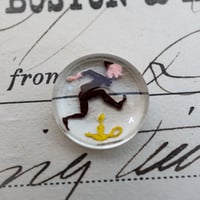 gk50◆1個◆チェコグラスインタリオカボション13mm マザーグース＊ジャック、すばしこく＊
